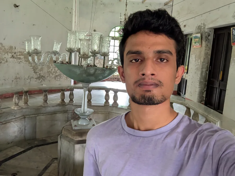 Walid Forhad at a heritage building in Mymensingh